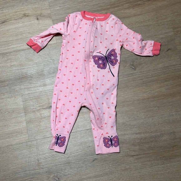 Other - Pink Butterfly Baby Pajamas